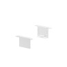 GRAZIA 20, embouts pour profil encastre, 2 pcs., blanc