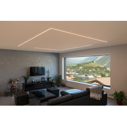 GRAZIA 20, diffuseur pour profil standard, 3m, plastique PMMA opale