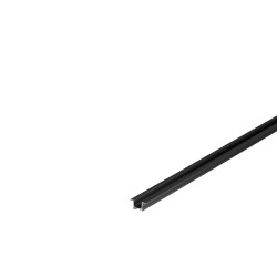 GRAZIA 10 Profil LED encastre, 2m, noir