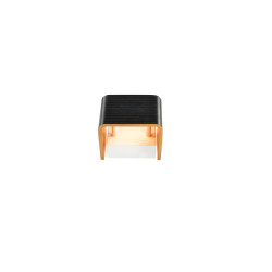 MANA, abat-jour 12 cm, bois, gris/brun