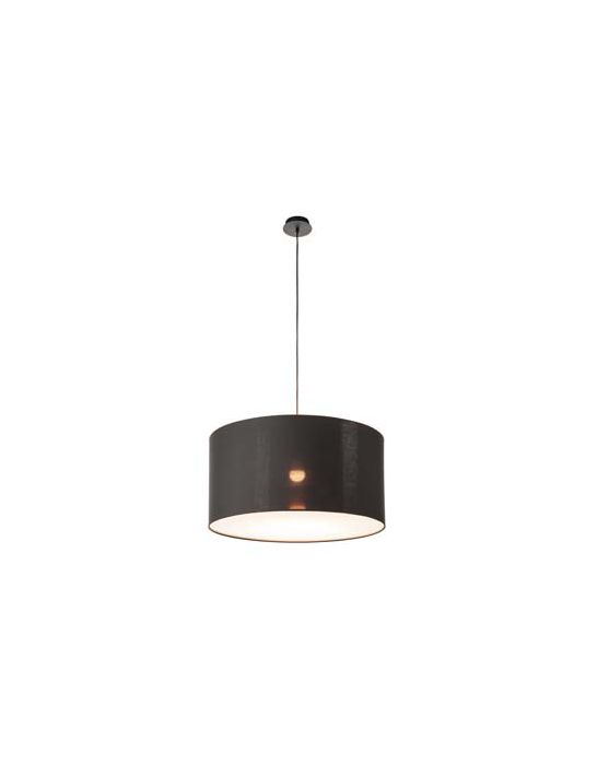 FENDA, abat-jour, textile noir/cuivre, ¿70cm