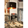 FENDA, abat-jour, textile noir/cuivre, ¿70cm