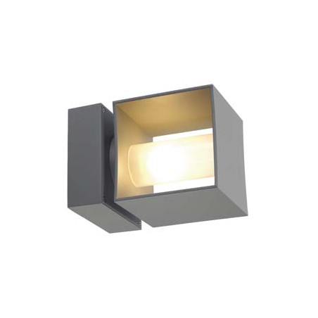 SQUARE TURN, applique exterieure, gris argent, QT14 max. 42W, IP44