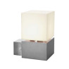 SQUARE WL, applique exterieure, alu brosse, E27 max. 20W, IP44