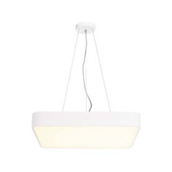 plafonnier MEDO 60 LED carre blanc, LED 39W 3000K, variable 1-10V
