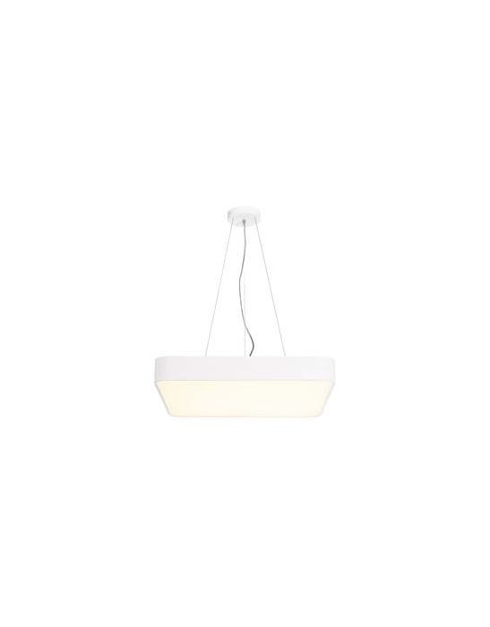 plafonnier MEDO 60 LED carre blanc, LED 39W 3000K, variable 1-10V