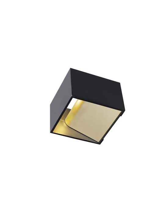 LOGS IN, applique, noir/laiton, LED 12W 2000K-3000K Dim to Warm