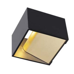 LOGS IN, applique, noir/laiton, LED 12W 2000K-3000K Dim to Warm
