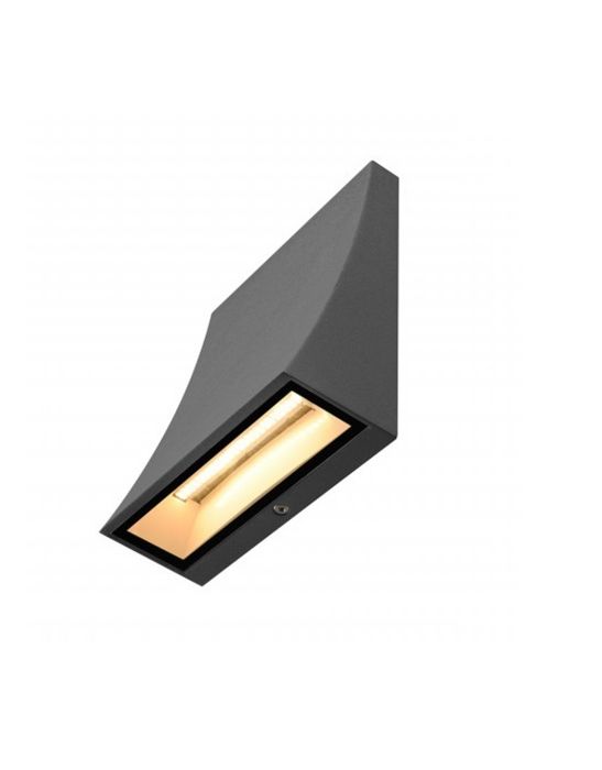 applique extérieure LED DELWA WIDE LED, noir, 10W 3000K, 100 degres, IP44