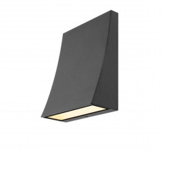 applique extérieure LED DELWA WIDE LED, noir, 10W 3000K, 100 degres, IP44