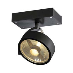KALU 1, applique/plafonnier, noir, QPAR111 max. 75W