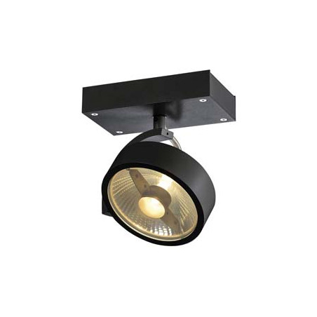 KALU 1, applique/plafonnier, noir, QPAR111 max. 75W
