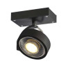 KALU 1, applique/plafonnier, noir, QPAR111 max. 75W