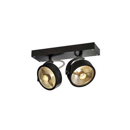 KALU 2, applique/plafonnier, noir, QPAR111 max. 75W