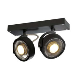KALU 2, applique/plafonnier, noir, QPAR111 max. 75W