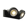 KALU 2, applique/plafonnier, noir, QPAR111 max. 75W