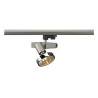 Rail 3 allumages, sleek spot g12, gris argent, 70w, reflecteur 12°