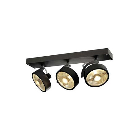 KALU 3, applique/plafonnier, noir, QPAR111 max. 75W