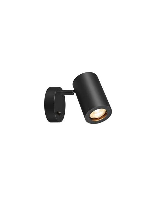 ENOLA_B, applique, noir, QPAR51 max. 50W, avec interrupteur