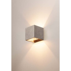 SOLID CUBE, applique, gres noir, QT14 max. 25W