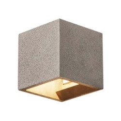 SOLID CUBE, applique, gres noir, QT14 max. 25W