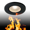 plafonnier de securite, KAMUELA ECO LED, noir, LED 6,5W 3000K, 38 degres,variable