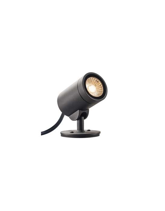 projecteur exterieur HELIA LED, anthracite, LED 8W 3000K, 35 degres, IP55