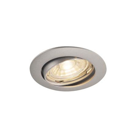 PIKA, encastre, orientable, gris argent, QPAR51 max. 50W