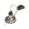 PIKA, encastre, orientable, gris argent, QPAR51 max. 50W
