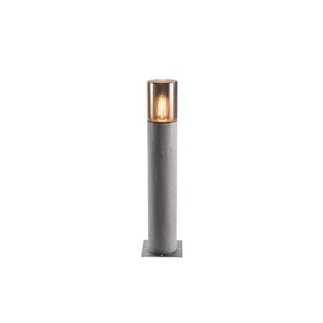 borne LISENNE 70 gris/verre fume, E27 23W max., IP54