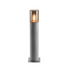 borne LISENNE 70 gris/verre fume, E27 23W max., IP54