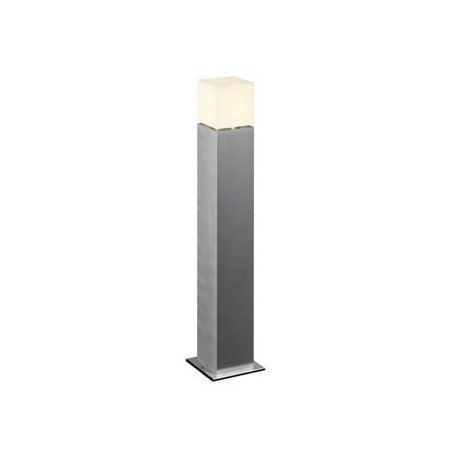 borne exterieure SQUARE POLE 90,  alu brosse, E27 max. 20W, IP44