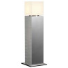borne SQUARE POLE 60, borne exterieure, alu brosse, E27 max. 20W, IP44