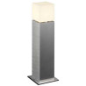 borne SQUARE POLE 60, borne exterieure, alu brosse, E27 max. 20W, IP44