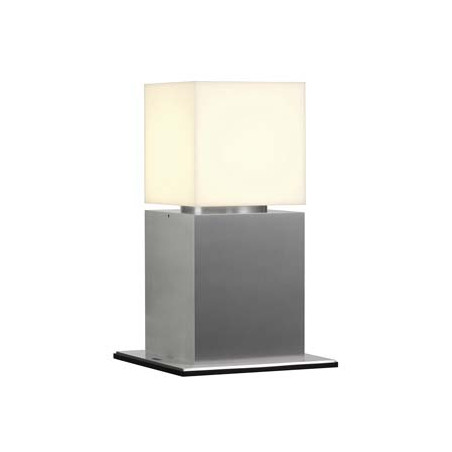 borne exterieure alu brosse, SQUARE POLE 30, E27 max. 20W, IP44