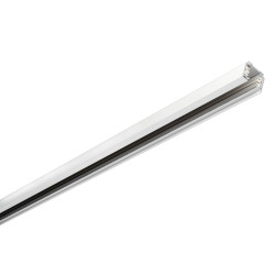 EUTRAC rail 3 allumages, blanc RAL9016, 1m