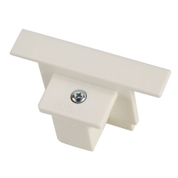 EUTRAC embout pour rail 3 allumages à encastrer, blanc RAL9016