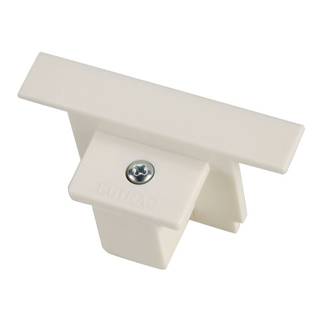 EUTRAC embout pour rail 3 allumages à encastrer, blanc RAL9016