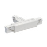 EUTRAC connecteur en T, terre droite, blanc RAL9016