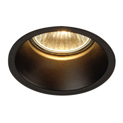 DORENDO QPAR51 encastré, rond, noir mat, max. 50W