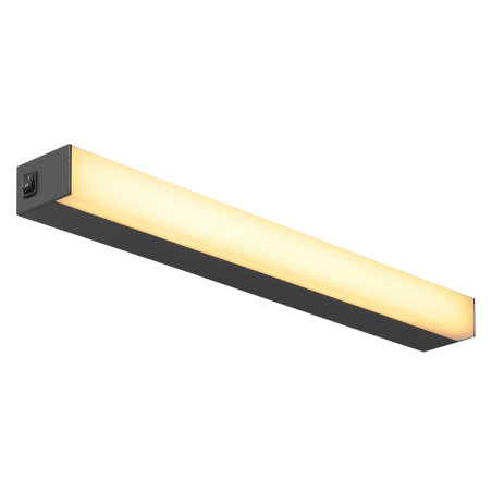 SIGHT 60 LED, applique et plafonnier, avec interrupteur, 600mm, noir