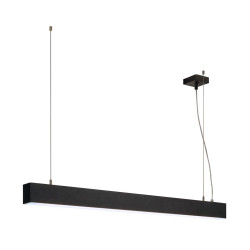 GLENOS, suspension profilée, 1m, noir, SMD LED, 52W, 4000K