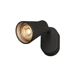 AVO SINGLE, applique et plafonnier, simple, QPAR51, noir, max. 50W