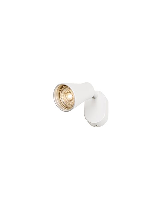AVO SINGLE, applique et plafonnier, simple, QPAR51, blanc, max. 50W