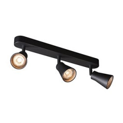 AVO TRIPLE, applique et plafonnier, triple, QPAR51, noir, max. 3x50W