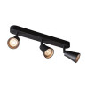 AVO TRIPLE, applique et plafonnier, triple, QPAR51, noir, max. 3x50W
