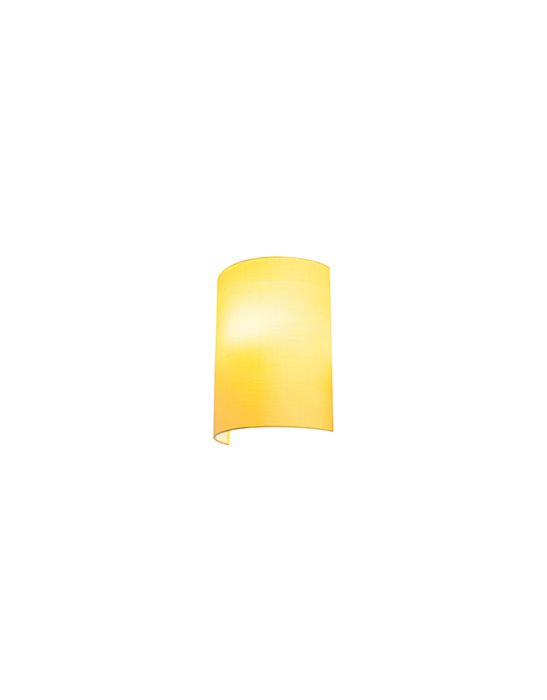 FENDA, abat-jour demi-cercle, jaune
