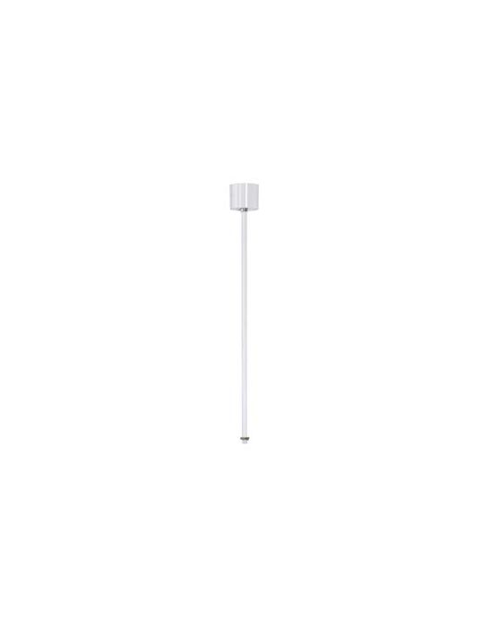EUTRAC suspension rigide pour rail 3 allumages, blanc RAL 9016, 60cm