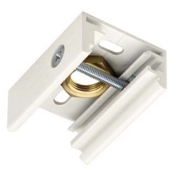 EUTRAC clip de fixation pour rail 3 allumages, blanc RAL9016