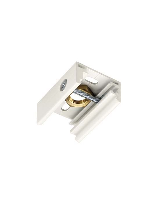 EUTRAC clip de fixation pour rail 3 allumages, blanc RAL9016